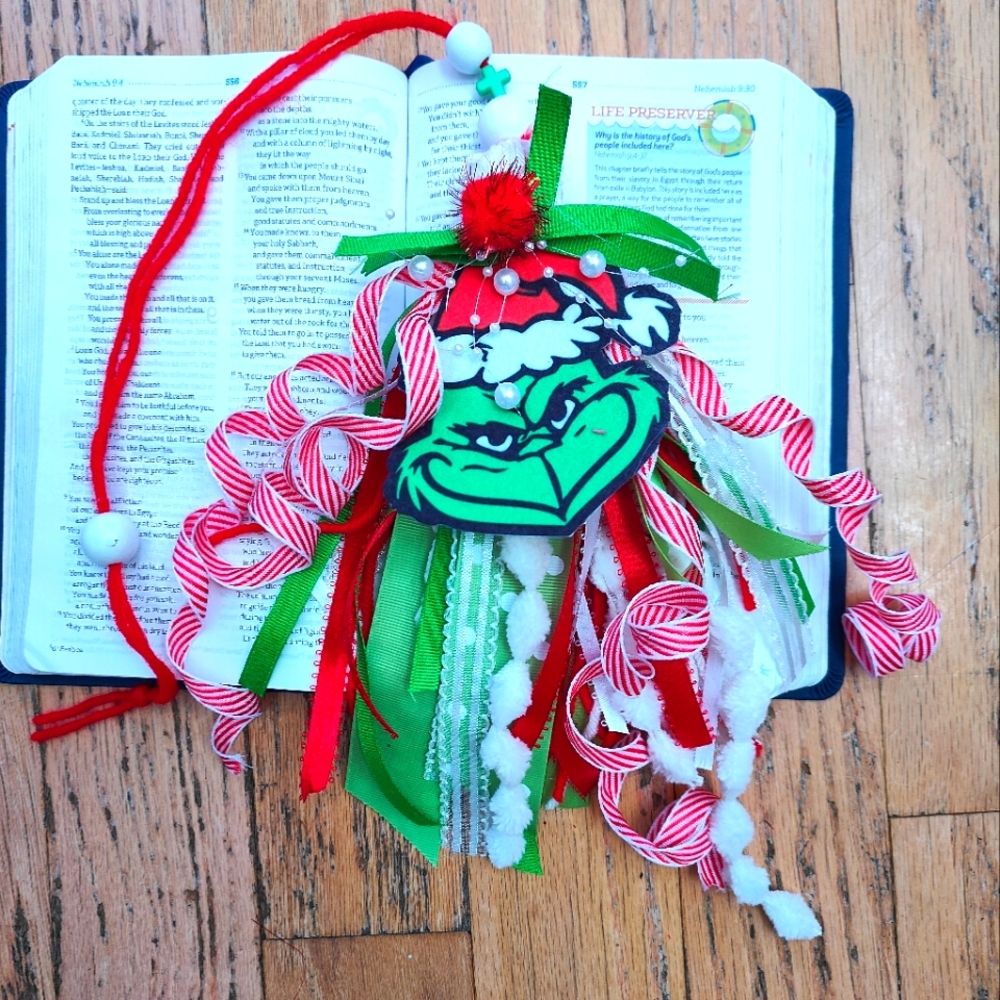 Grinch Bible Bookmark Tassel